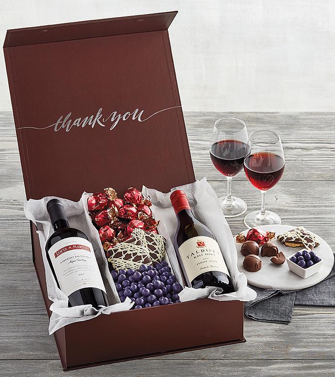 Vintner&#39;s Choice Deluxe Thank You Gift with Wine
